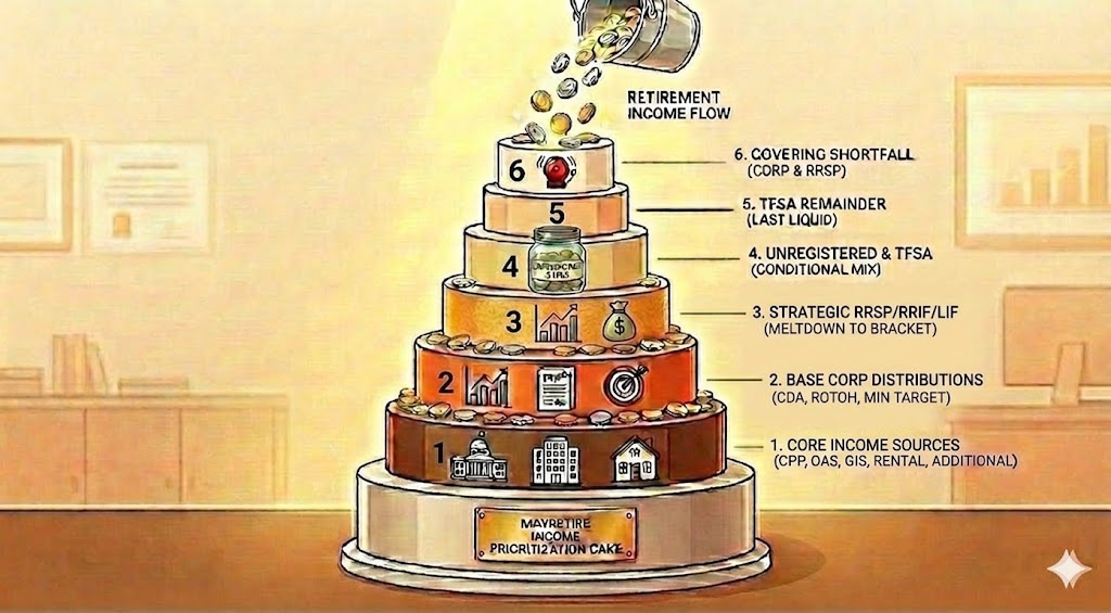 Income source priority flow in MayRetire